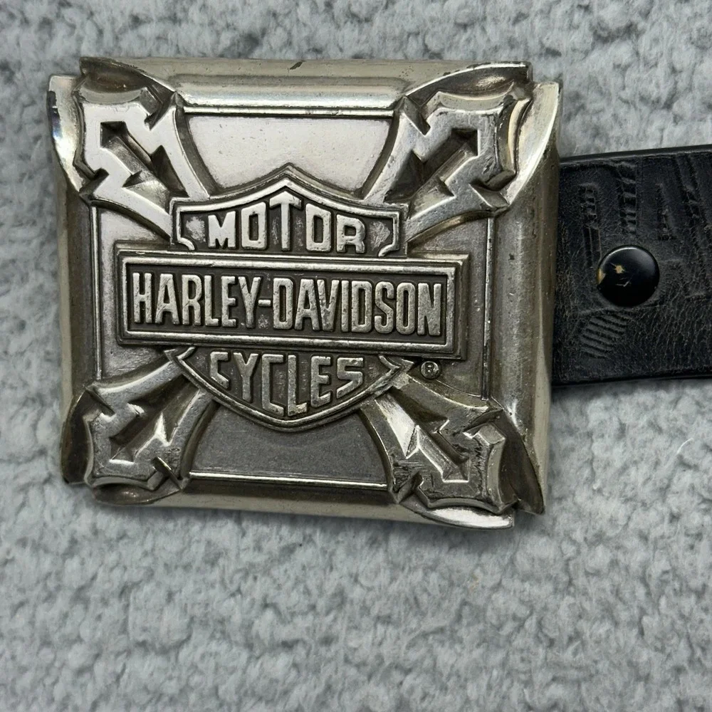 Harley-Davidson‎ Belt Buckle 97795-07V Nemesis Metal w/ 97660-07VM Size 36 Belt